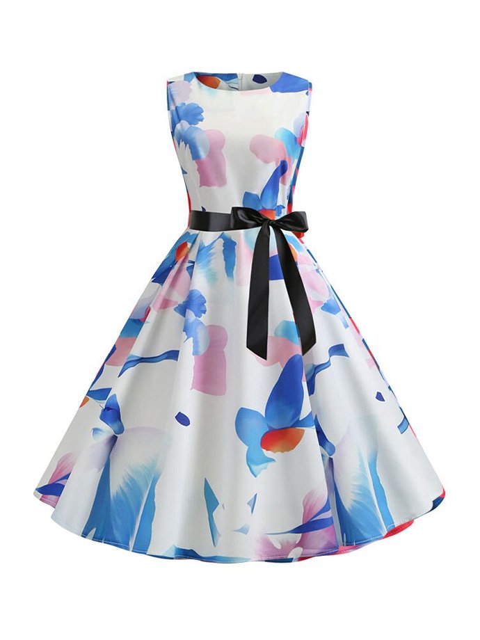 Платье с цветами